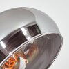 Nikkala Lámpara de pie Cromo, Negro, 5 luces