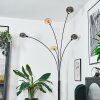 Nikkala Lámpara de pie Cromo, Negro, 5 luces