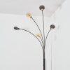Nikkala Lámpara de pie Cromo, Negro, 5 luces