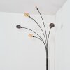 Nikkala Lámpara de pie Cromo, Negro, 5 luces