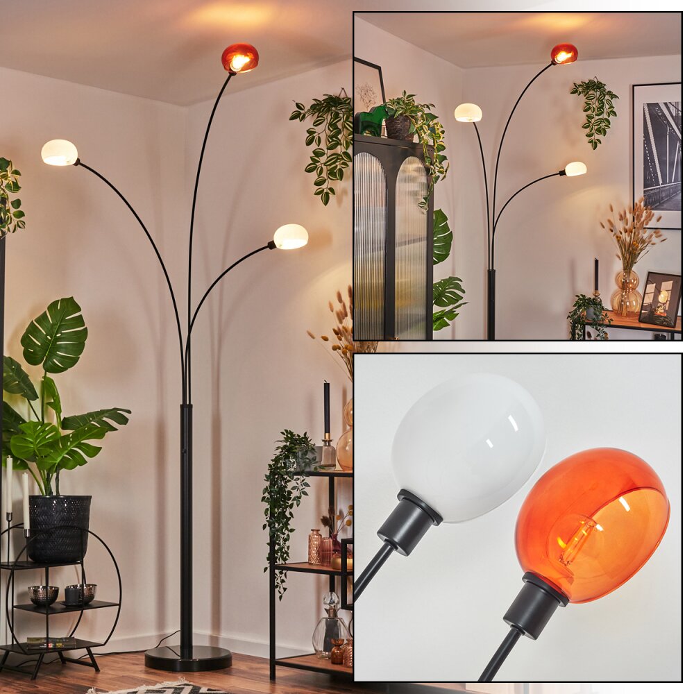 Nikkala Lámpara de pie Negro, 3 luces main product photo