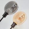 Nikkala Lámpara de pie Cromo, Negro, 3 luces