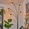 Codecreo Lámpara de pie Negro, 5 luces