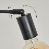 Codecreo Lámpara de pie Negro, 5 luces