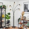 Codecreo Lámpara de pie Negro, 5 luces