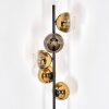 Koyoto Lámpara de pie 31 cm dorado, Transparente, 5 luces