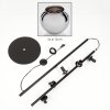Koyoto Lámpara de pie 31 cm Cromo, Ahumado, 5 luces
