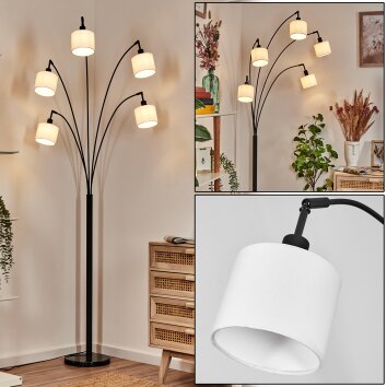Bassagoda Lámpara de pie Negro, 5 luces