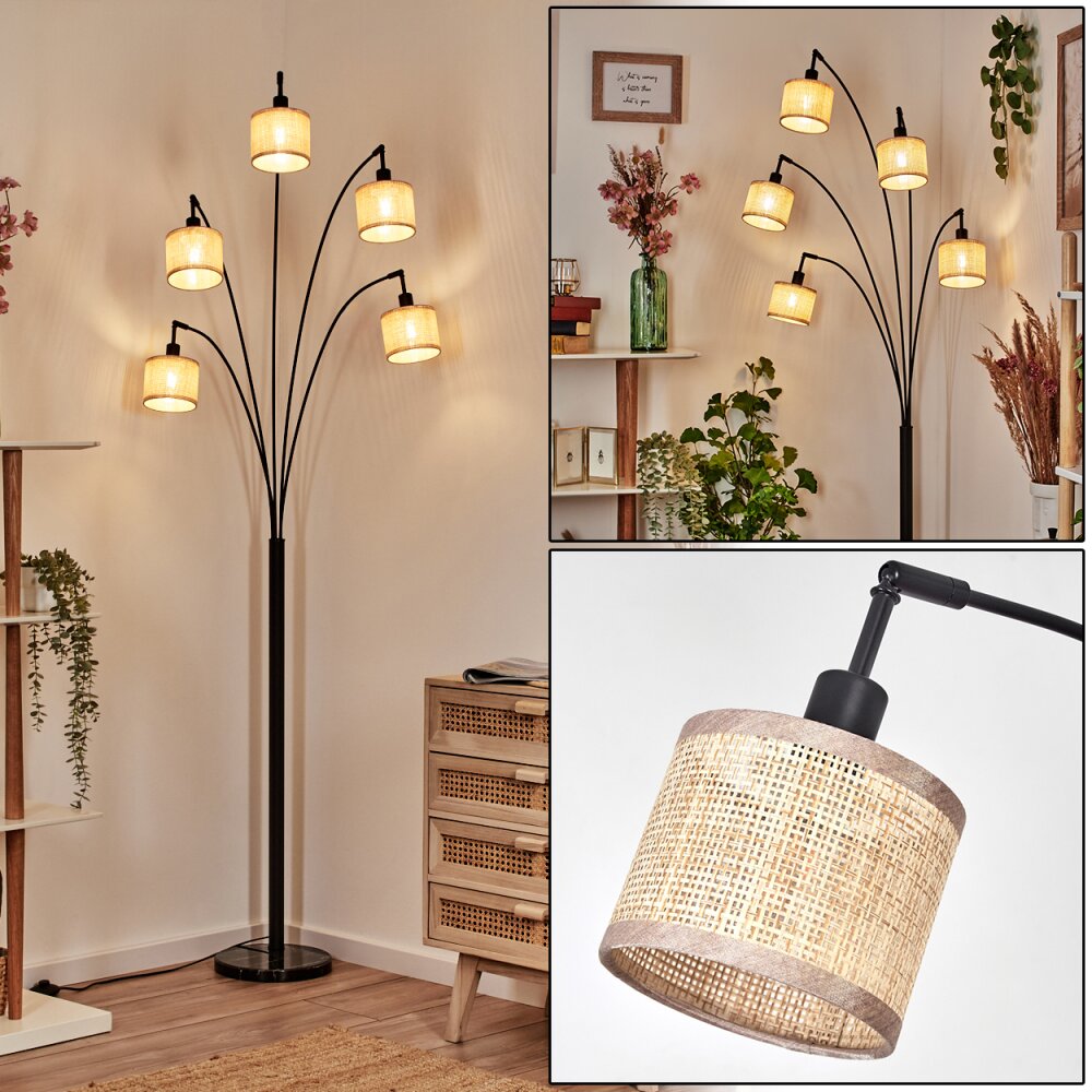 Sabadim Lámpara de pie Negro, 5 luces main product photo