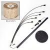 Sabadim Lámpara de pie Negro, 5 luces