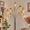 Chellas Lámpara de pie Negro, 5 luces