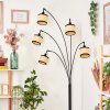 Chellas Lámpara de pie Negro, 5 luces