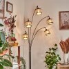 Ramila Lámpara de pie Cromo, Negro, 5 luces
