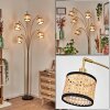 Ramila Lámpara de pie Latón, Negro, 5 luces