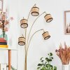 Ramila Lámpara de pie Latón, Negro, 5 luces