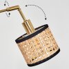 Ramila Lámpara de pie Latón, Negro, 5 luces