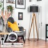 Soungou Lámpara de pie Crudo, Negro, 1 luz