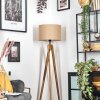 Soungou Lámpara de pie Crudo, Negro, 1 luz