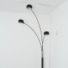 Nikkala Lámpara de pie Cromo, Negro, 3 luces