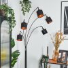 Alsen Lámpara de pie Negro, 5 luces