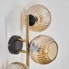 Ripoll Luminarias esféricas, Apliques dorado, Negro, 3 luces