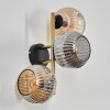 Ripoll Luminarias esféricas, Apliques dorado, Negro, 3 luces