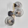 Ripoll Luminarias esféricas, Apliques dorado, Negro, 3 luces