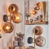 Ripoll Luminarias esféricas, Apliques dorado, Negro, 3 luces