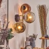 Ripoll Luminarias esféricas, Apliques dorado, Negro, 3 luces
