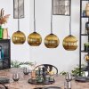 Koyoto Lámparas suspendidas, Luminarias esféricas, Lámparas colgantes dorado, 4 luces