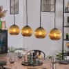 Koyoto Lámparas suspendidas, Luminarias esféricas, Lámparas colgantes dorado, 4 luces