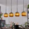 Koyoto Lámparas suspendidas, Luminarias esféricas, Lámparas colgantes dorado, 4 luces