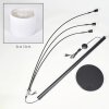 Bassagoda Lámpara de pie Negro, 3 luces