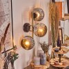 Ripoll Luminarias esféricas, Apliques dorado, Negro, 3 luces