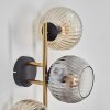 Ripoll Luminarias esféricas, Apliques dorado, Negro, 3 luces