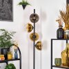 Koyoto Lámpara de pie dorado, Transparente, 4 luces