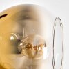Koyoto Lámpara de pie dorado, Transparente, 4 luces