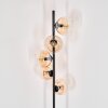 Koyoto Lámpara de pie Colores ámbar, Transparente, 5 luces