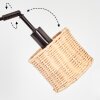 Cavaca Lámpara de pie Cromo, Negro, 3 luces