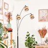 Ramila Lámpara de pie Cromo, Negro, 3 luces