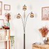 Ramila Lámpara de pie Cromo, Negro, 3 luces