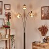 Ramila Lámpara de pie Cromo, Negro, 3 luces