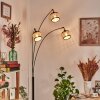 Ramila Lámpara de pie Cromo, Negro, 3 luces