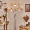 Bongal Lámpara de pie Cromo, Negro, 3 luces