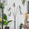 Yaak Lámpara de pie Negro, 5 luces