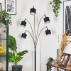 Bassagoda Lámpara de pie Cromo, Negro, 5 luces