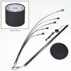 Bassagoda Lámpara de pie Cromo, Negro, 5 luces