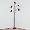 Bassagoda Lámpara de pie Cromo, Negro, 5 luces