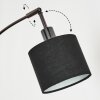Bassagoda Lámpara de pie Cromo, Negro, 5 luces