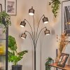 Bassagoda Lámpara de pie Cromo, Negro, 5 luces